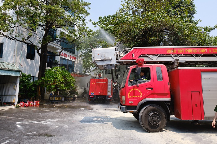 CADI-SUN tập huấn phòng cháy chữa cháy, nâng cao kỹ năng ứng phó cho CBNV